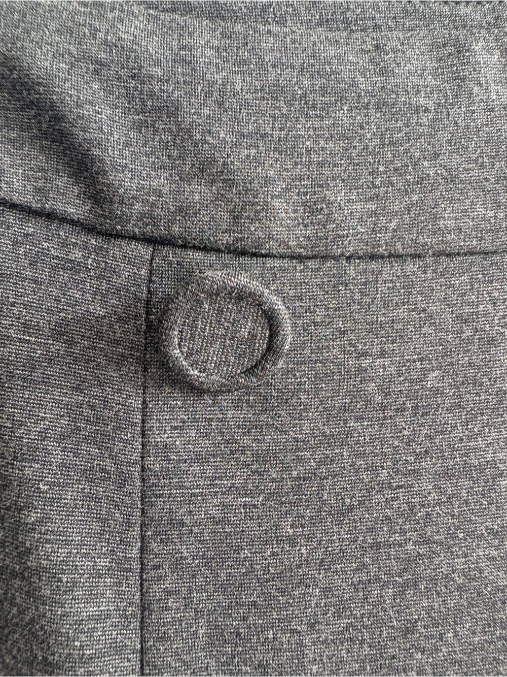 Tradition Gray A-Line Knit Skirt Size 6 Button Detail Career Casual - Picture 4 of 6